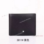 Black Leather Short Wallet 6cc Mont Blanc Wallet for Sale
